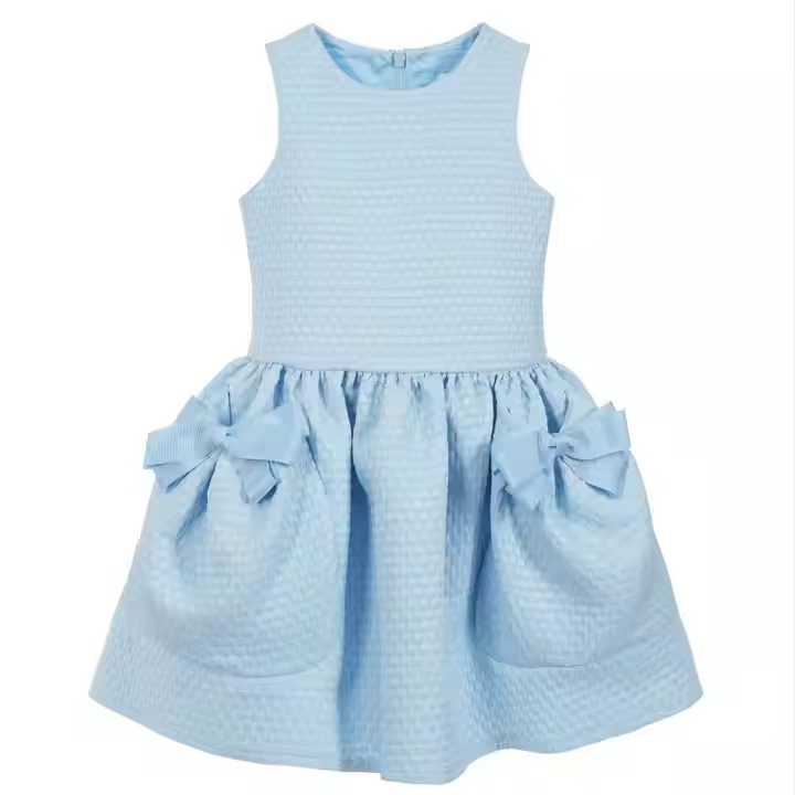 Newborn Baby Party Dress Girl Cute Kids Summer Formal First Birthday Party 2 Year Old Girl Communion Dress