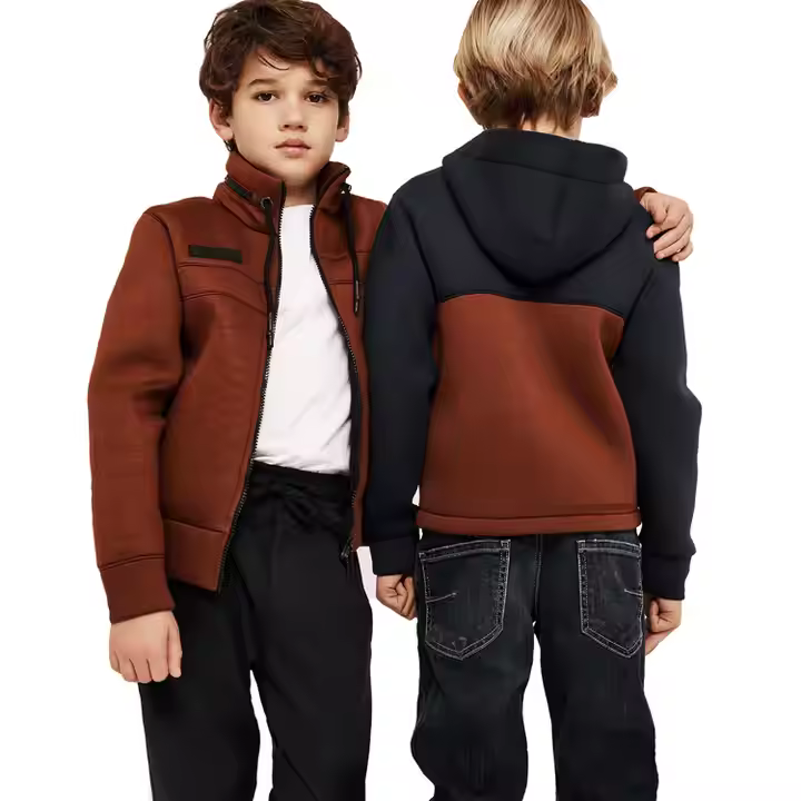 Wholesale High Quality Outdoor Winter Warm Jacket Custom High Collar Boy's Comfortable Jackets With Zipper From China Supplier