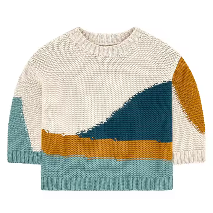 Custom Design Baby Clothes Neutral Knit Sweaters Knitting Sweater Boy and Girl Clothing Manufacturers Wholesale