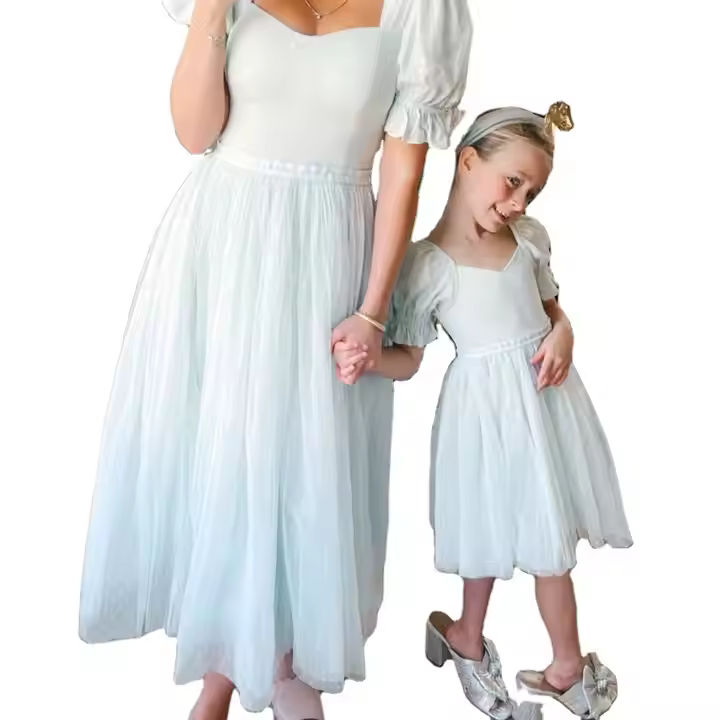 European Style Fairy Dress Tulle Dress for Baby Girls and Children Plus Size Kids Dresses