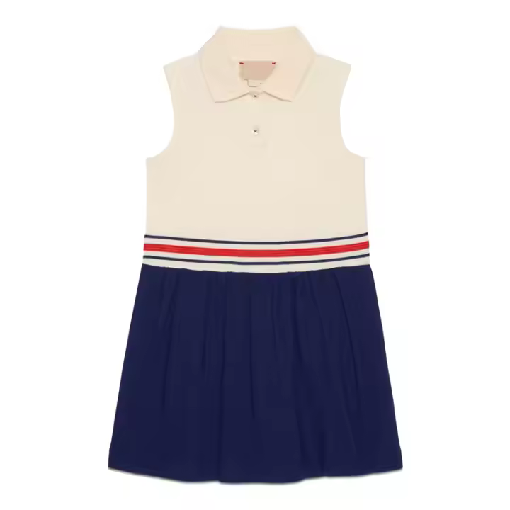 2024 Summer Collection Fashion Sleeveless Dresses Teenage Girls Aged 12+ Girls' Clothing Cotton Fabric O-Neck Collar Flower