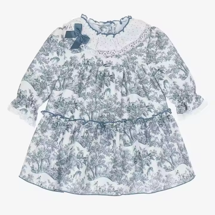 New Design Fashion Quality Princess Baby Girl Dress for Summer 2025