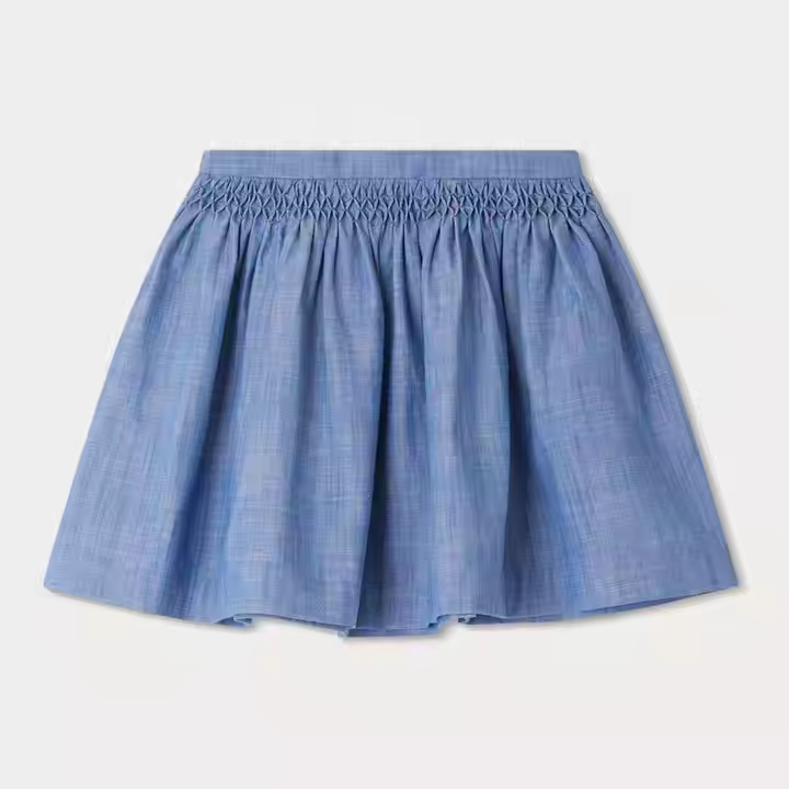 Custom 2024 Organic Cotton Jean Skirts for Children Girls Toddler Baby Girl Denim Skirt Factory With High Quality