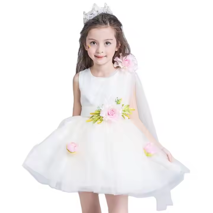 Girls Dress Little Princess Flower Girl Dress Frozen Clothing Kids Long Dress for Wedding