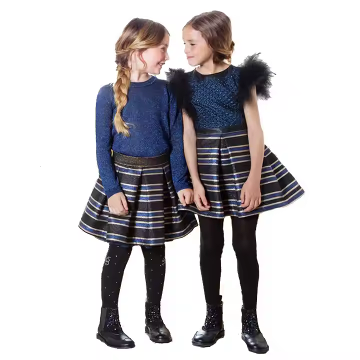 Children Clothing Factory Custom Made Winter Girl Skirts Latest Skirt Design Pictures