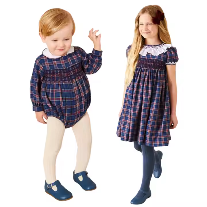 Wholesale Sleeveless Floral Patterned Summer Kids' Sweaters Casual Cotton Knee-Length With Button Decoration for Girls