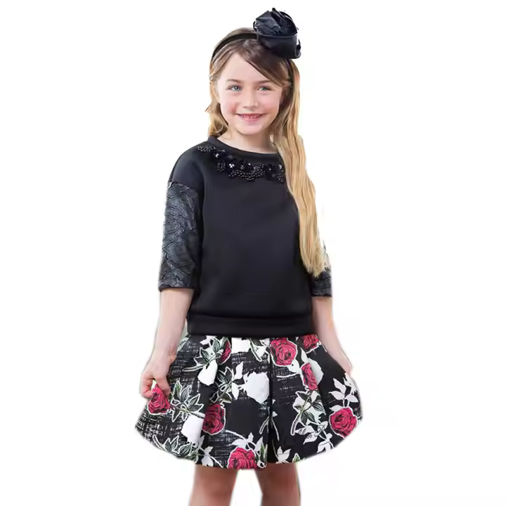 New Arrival Autumn Winter Collection Teen Girls Boutique Clothing Set
