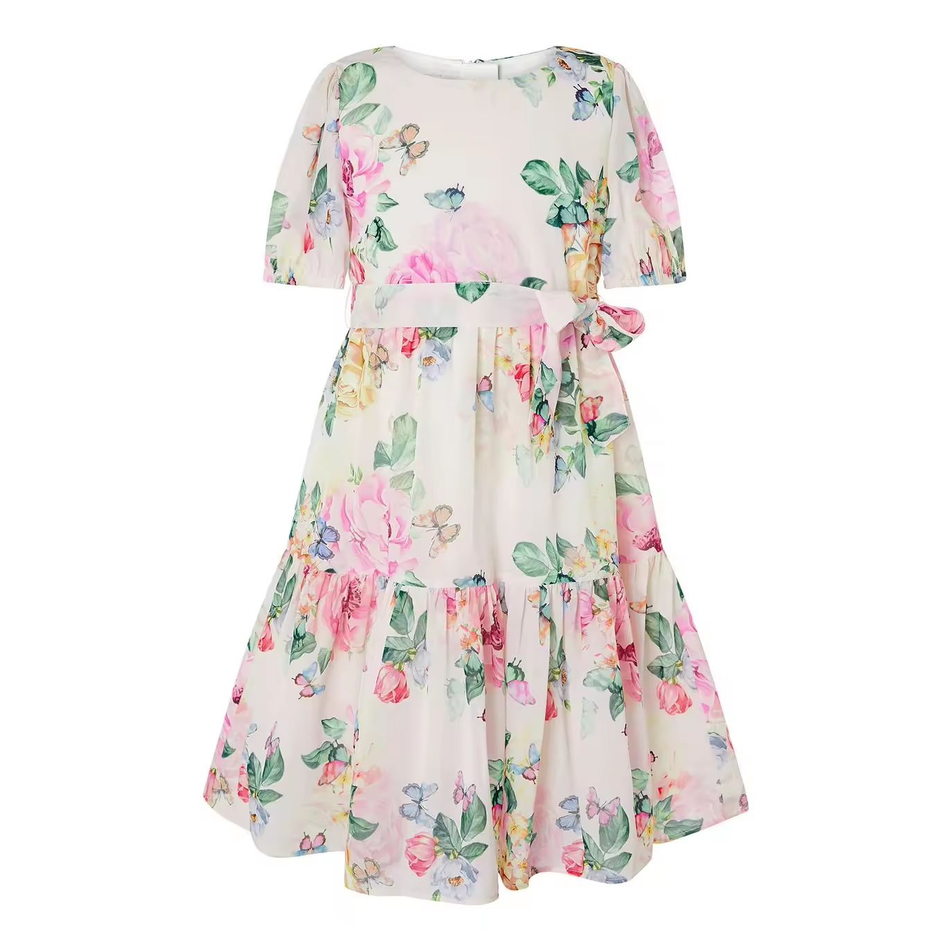 2025 OEM and ODM Custom Summer Floral Printing Dresses New Arrivals Style Girl Dress Girls' Chiffon Dresses Clothing Factory